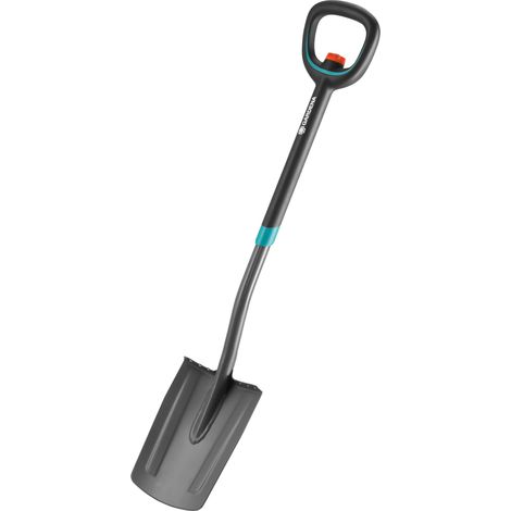 bêche télescopique ErgoLine: bêche de Jardin en Acier pour bêcher et Creuser, avec Repose-Pieds et Manche Ergonomique, poignée en D (17020-20) (1/5)