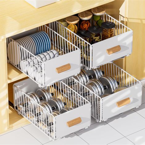 Pack of 2 Adhesive Kitchen Drawer Organiser (1/5)