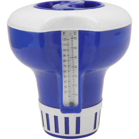 Professioneller schwimmender Dosierer mit Thermometer für Pool-, Whirlpool- und Spa-Chemikalien (1/5)
