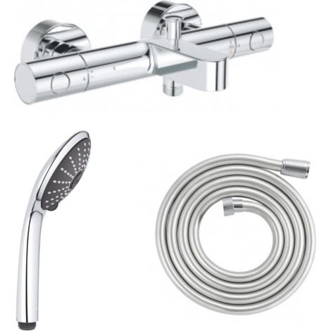 Mezclador de baño-ducha GROHE Precision Get con ducha de mano Vitalio Joy 110 Massage de 3 chorros y flexo de 200cm (1/4)