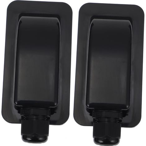 2 Pièces Boîte de jonction monotrou seul presse-étoupe d'entrée de câble glande solaire panneaux solaires solar panel cable solaire cable dvi presse-étoupe solaire abdos Black (1/5)