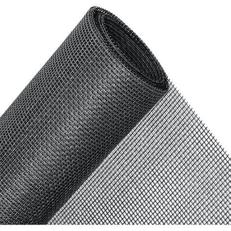 Remplacement d'écran de fenêtre résistant aux animaux de compagnie, fenêtre moustiquaire invisible en fibre de verre - Noir - 1,5 x 3 mètres - RWMoustiquaire de fenêtre (1/5)