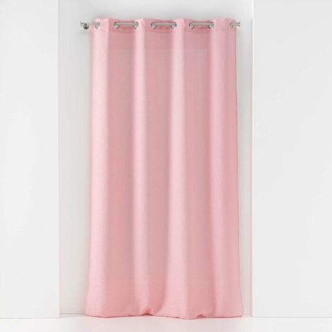 Voilage à oeillets 140 x 240 cm voile tissé Soane Rose