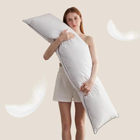Oreiller d'hôtel en Duvet d'oie et Plumes, 40 × 145 cm Lot de 1 (1/5)