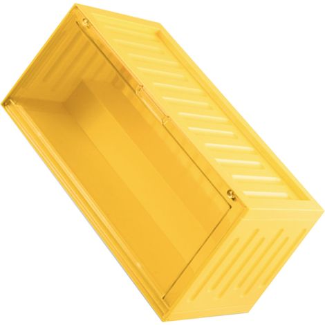 Boîte de rangement et présentoir pour figurines, vitrine transparente pour figurines surprises, boîte de rangement anti-poussière, présentoir mat pour poupées, jaune citron (1/5)