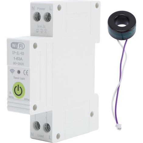 Disjoncteur de mesure WIFI de Type JT, 1-63A, télécommande sans fil, 80-300V (1/5)