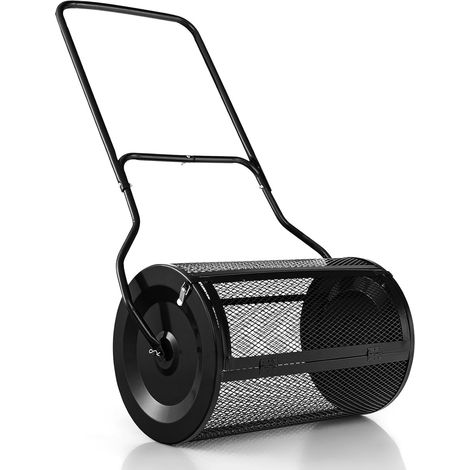 Épandeur de Compost de 80 l, avec poignée en U, épandeur d'engrais pour pelouse, Jardin pour Engrais et semis (1/5)