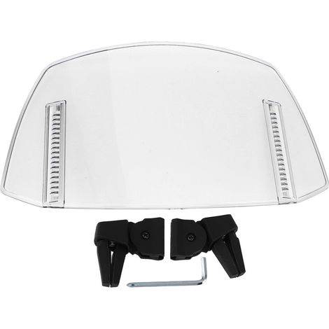 Deflettore antivento universale regolabile per moto, trasparente, per MT07 MT09 MT10 R1 R3 FZ6 TMAX530 TMAX 500. (1/5)