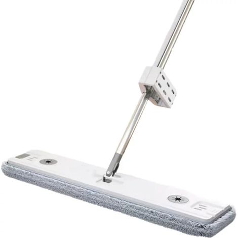 TrAdE Shop Traesio - Scopa Mocio Piatto Con Panni In Microfibra Strizzatore Per Pulizia Lava Pavimenti Casa - (1/5)