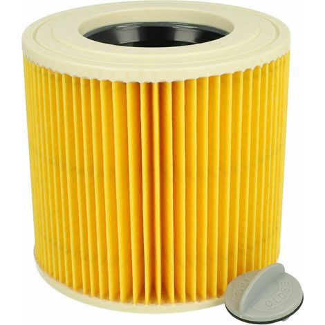 Cartridge filter compatible with Kärcher NT 27/1 ME Professional and NT 48/1 TE wet and dry vacuum cleaners - Vhbw pleated filter. (1/4)