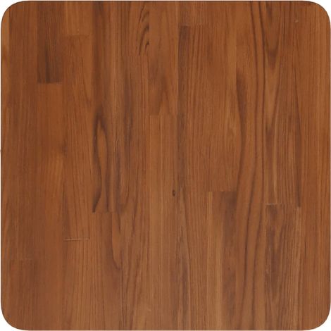 Dessus de table Dessus de bureau Plateau de table carré Marron foncé 40x40x4 cm Bois chêne traité (1/4)