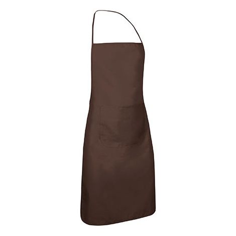 Delantal largo multiusos VALENTO Chef Marrón Nogal 87 x 60 cm