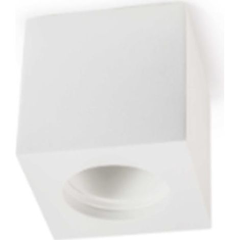 Lampo faretto quadrato superficie gesso gu10 230v lampo dikcgsqsup illuminazione