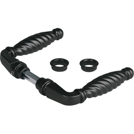 Béquille double carré 8 mm zamak noir LOCINOX P00003018 (1/2)