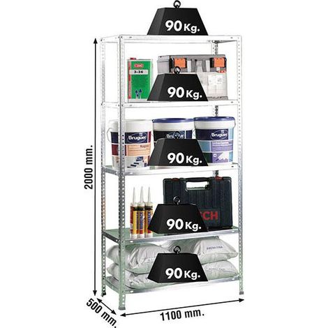 simonrack Comfort Superplus 5/500 scaffale robusto galvanizzato