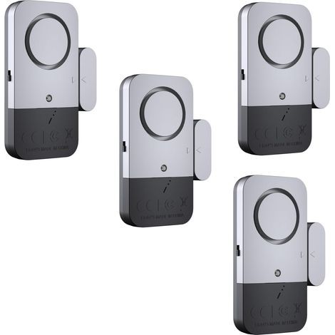 Alarme de porte et de fenêtre portable, alarme de porte 120 DB, bande magnétique pour porte, capteur de sécurité domestique, facile à installer et à retirer, indication LED, antivol, antivol (1/5)