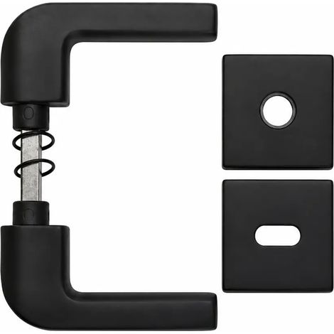 Manillas Carter Q8 con bocchetta para llave MM5 en negro opaco