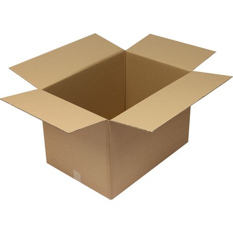 Faltkarton 2-wellig Maße 650x460x430mm C2 Qualität 2.30BC braun braun (1/2)