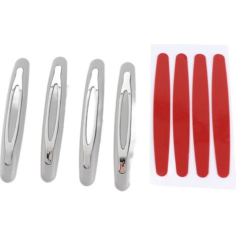 Protectores para puertas de coche [4 piezas ABS/PVC] - Desmontables, anticolisión, color gris (1/5)