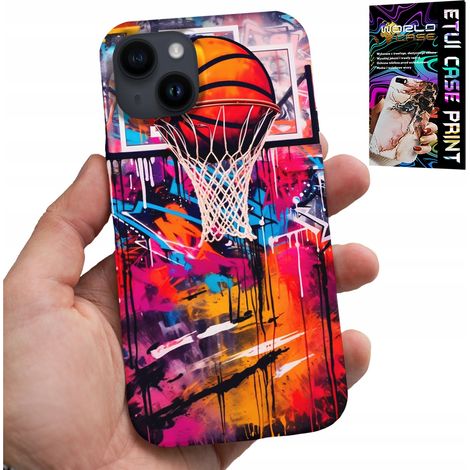 Custodia per iPhone 14 Plus - Basket NBA con graffiti di strada per tifosi (1/5)