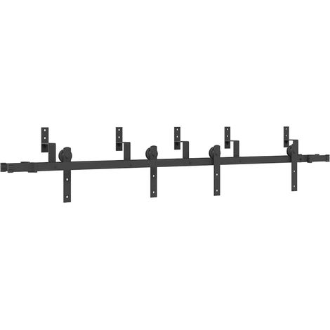 Maison Exclusive - Kit de herrajes para puertas correderas acero