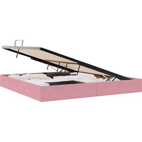 Maison Exclusive - Ottoman Bettgestell mit Speicher Rosa 200 x 20