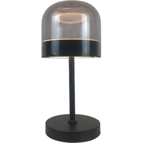 Lampada da tavolo LED 13W nera vetro fumé Xelira Rabalux (1/5)