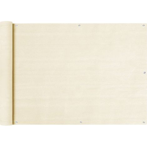 FIMEI Écran de balcon Crème 75x500 cm PEHD (1/4)