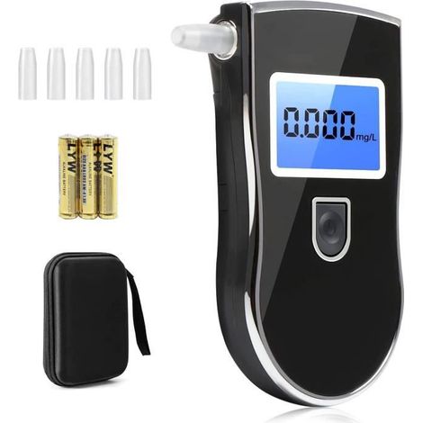 Alcootest Ethylotest Electronique, Professionnel Portable Numérique avec Ecran LCD d\'Affichage, Capteur à Semi-conducteur Teste A31 (1/4)