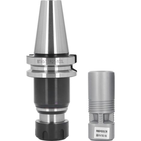 Porte-outil télescopique avec ressort de robinet flottant, mandrin à pince en acier allié 40cr, taraudage BT40-TER25-100L