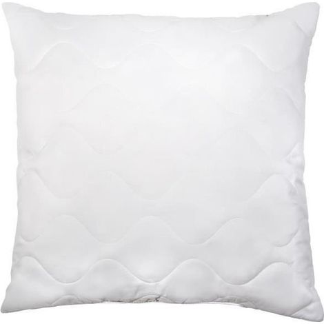 ABEIL Lot de 2 Oreillers a memoire de forme matelasses 60x60 cm blanc