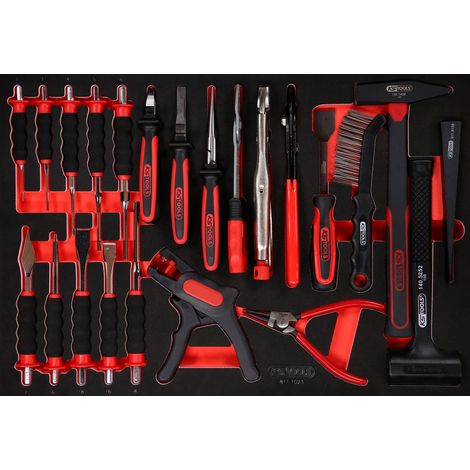 KS TOOLS Jeu de pinces/marteaux/burins, 23 pcs ( 811.1023 ) (1/2)