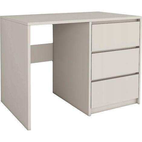 SCRIVANIA MODERNA  3 CASSETTI  FRONTALI SENZA MANIGLIA  96,2X75X50 CM (1/5)