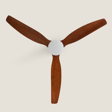 Ventilador de Techo con luz Silencioso DC Forest EVO Madera Oscura Mando a Distancia Grande (más de 20 m²) 132 cm Marrón
