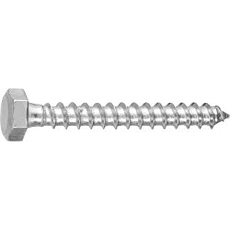 Tirafondi Masidef DIN 571 zincati bianco 8x60 1 Kg (1/3)