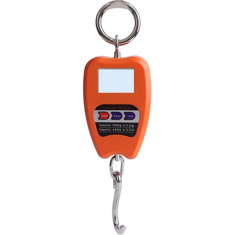 Electronic Hook Scale 200kg Small Orange Wireless Industrial Fishing Scale for Commercial Agriculture (1/3)