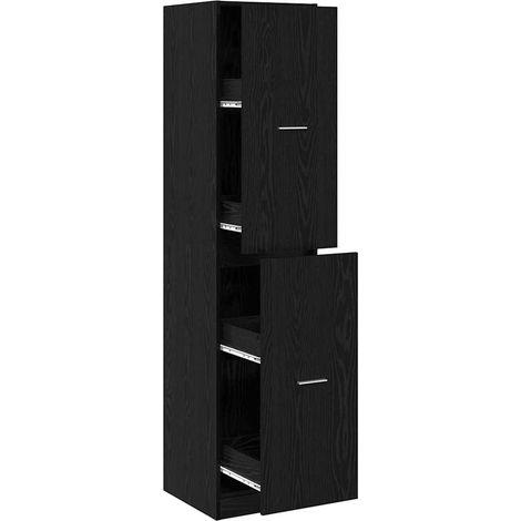 Maison Exclusive - Armario de Boticario Roble negro 40 x 41 x 174