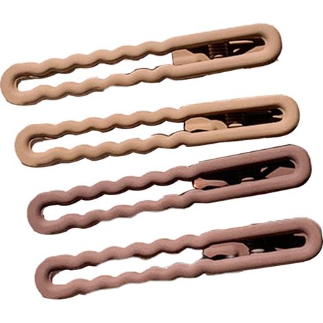 Pince à cheveux plate en alliage, barrette bec de canard, accessoire de coiffure et maquillage pour femmes et filles (1/5)