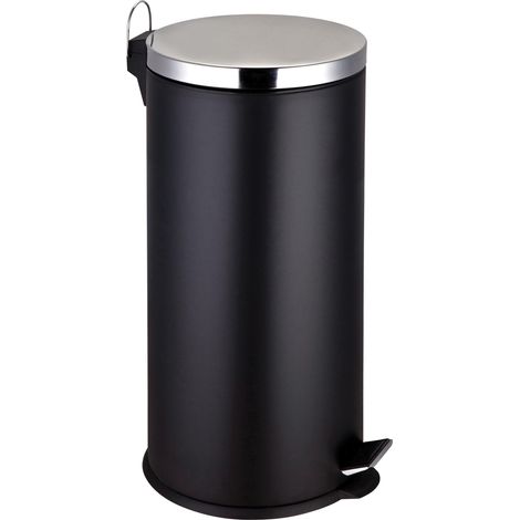 Premier Housewares Matt Black Pedal Bin - 30Ltr (1/5)