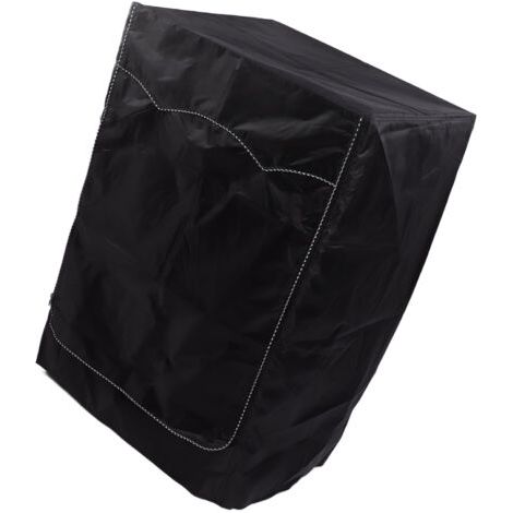 QORVA-Housse de machine à laver, lave-linge, sèche-linge, convient à la plupart des chargements frontaux, imperméable, anti-poussière, protection contre les intempéries, noir 60 x 60 x 88 cm.