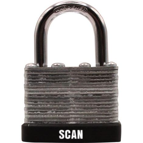 Scan QC0140KA2 Laminated Steel Padlock 40mm Keyed Alike Pack of 2 SCAPLLAM40KA (1/2)