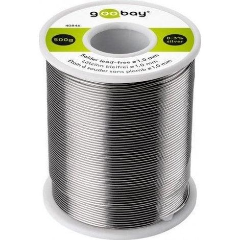 Goobay Estaño sin plomo diámetro 1,0 mm 500 g