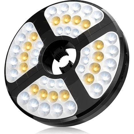 1 Éclairage de parasol 48 LED 450 lumens USB pour jardin camping plage fête (1/5)