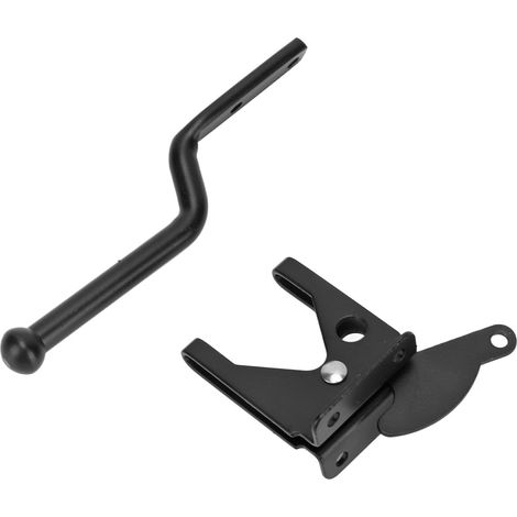 Serrure de Porte Noire en Acier Carbone pour Abris, Placards et Casiers - Sécurité Renforcée (1/5)