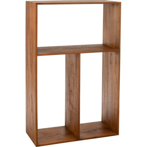 Etagère murale 3 niches 100x40x156 cm en bois naturel (1/5)