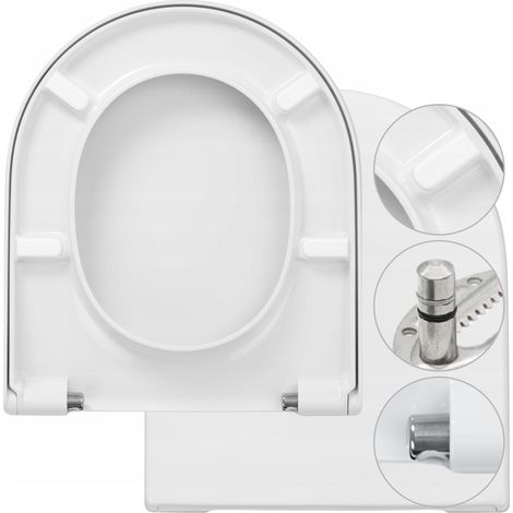 Hamberger  Abattant WC Duravit ME by Starck - Blanc - Antibactérien, Silencieux, Démontable