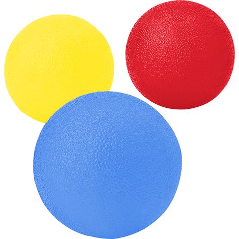 Balls De Rééducation Main - 53 mm - Matériau TPR - Pour Rééducation Main Poignet Arthrose - Lot De 3 (1/5)
