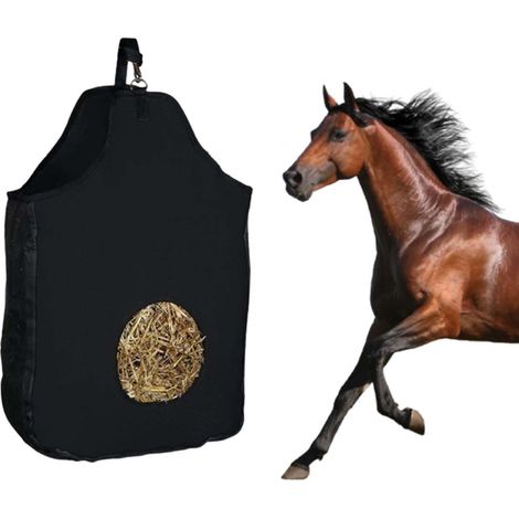 1 Pièces Sac a Foin Cheval, Sac a Foin Chevaux En Tissu Oxford (1/5)
