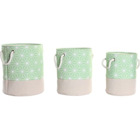 Korbset 3 Polyester EVA 30x30x35 8 Geometrische EVA Polyester Material Multicolor -Farbfamilienfamilie Körbe und Kisten Details (1/3)