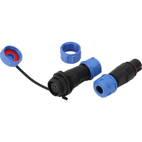 Connecteur étanche SP13 pour câbles d'aviation, bornier circulaire à 4 conducteurs, fiche mâle/femelle (1/5)